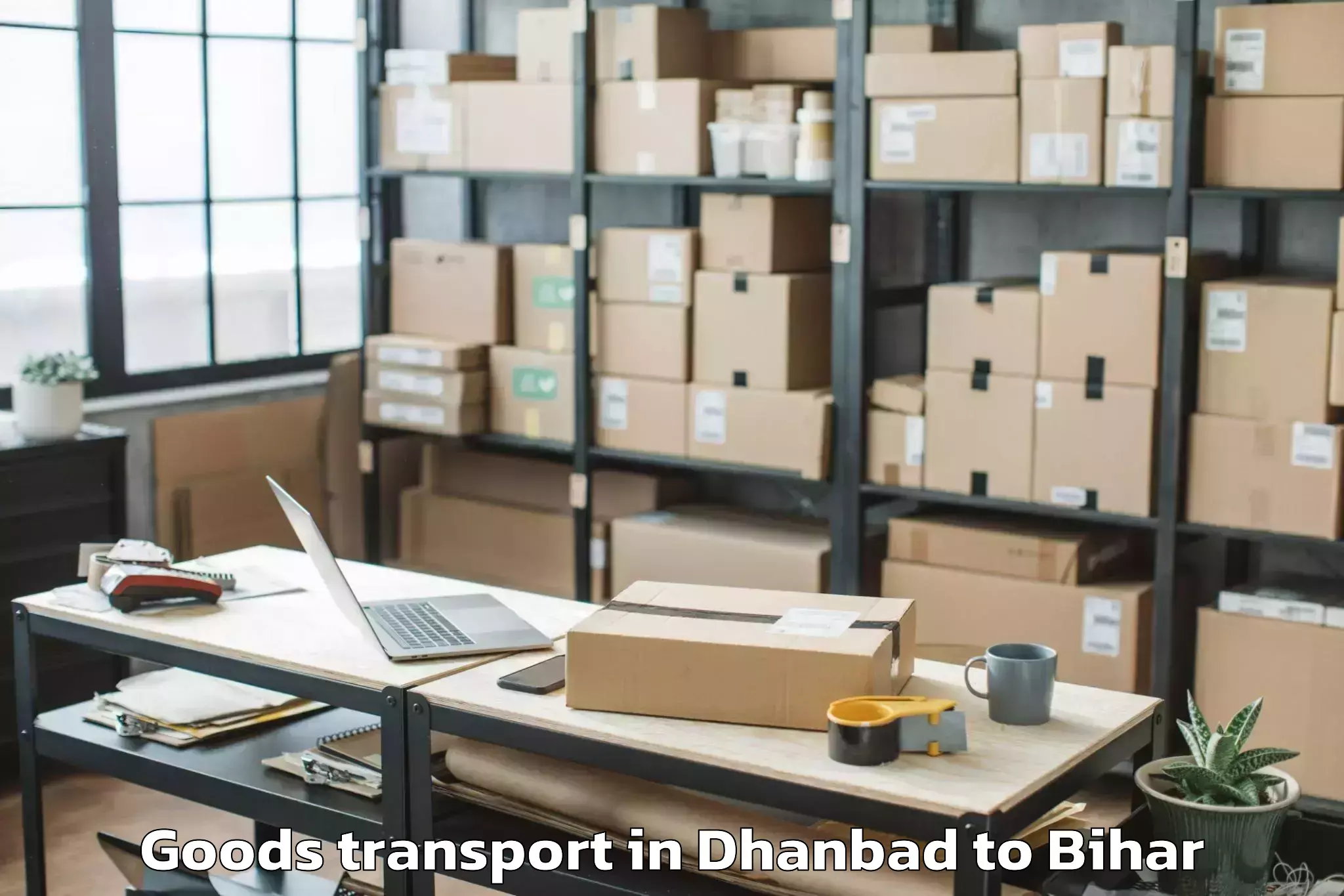 Easy Dhanbad to Garkha Goods Transport Booking